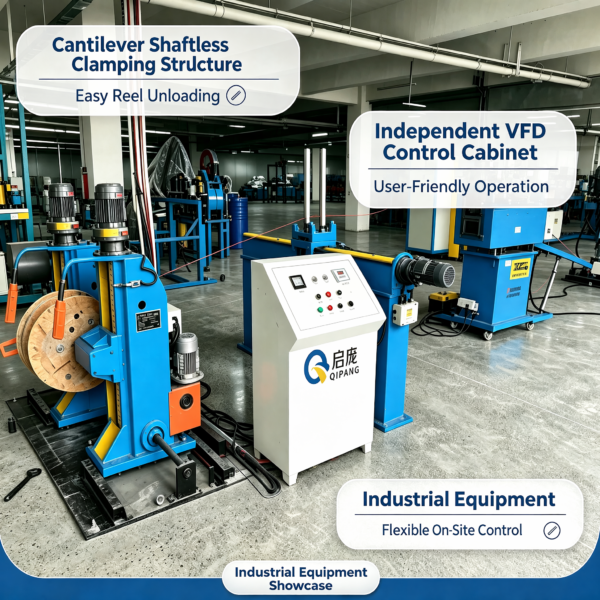 endshaft take up and pay off machine