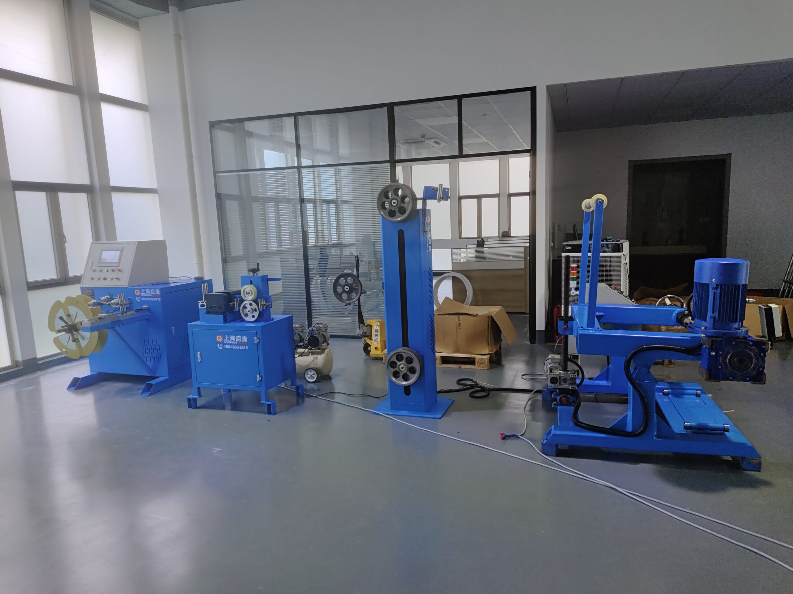 coiling take up and pay off machine
