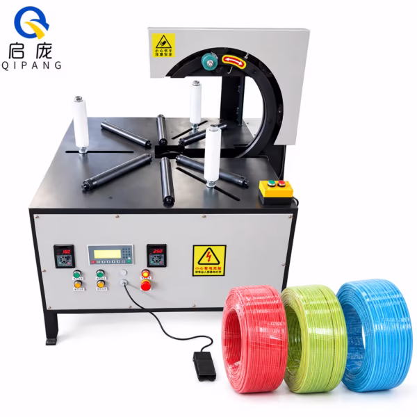 coiling wrapping machine for cable and wire